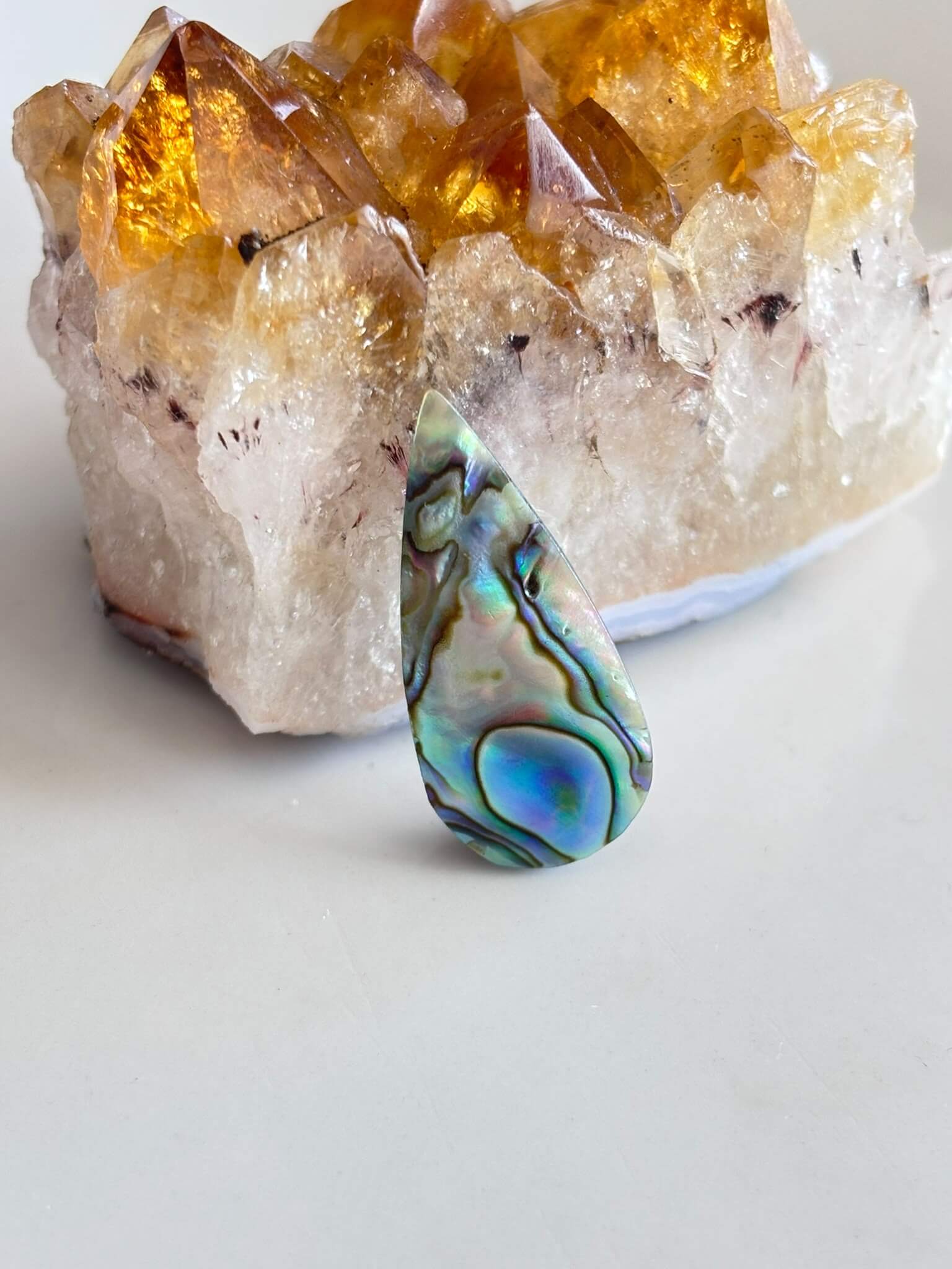 30mm Unique Abalone Shell Cabochon
