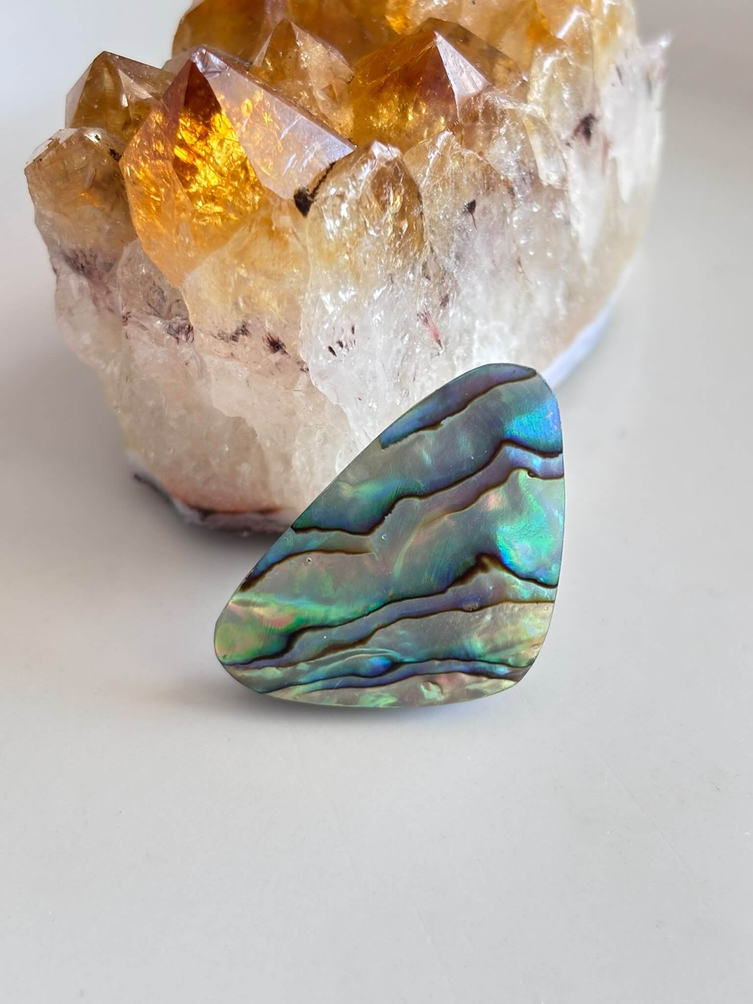 33mm Abalone Shell Cabochon – One of a Kind