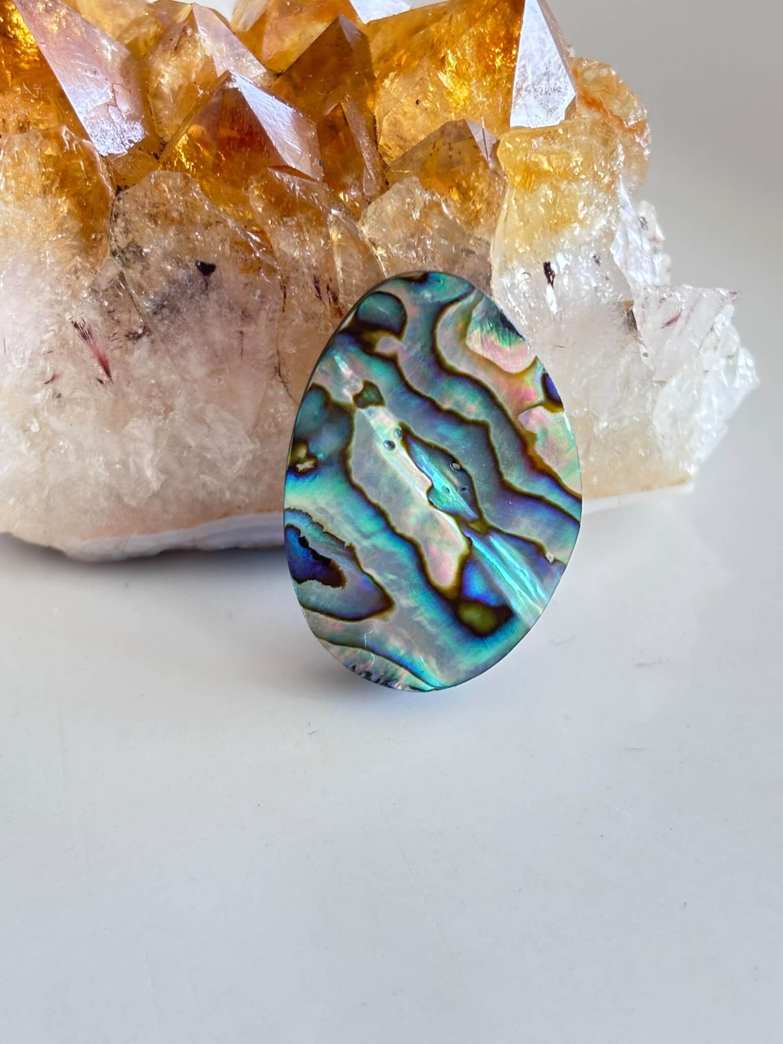 30mm Natural Abalone Shell Stone