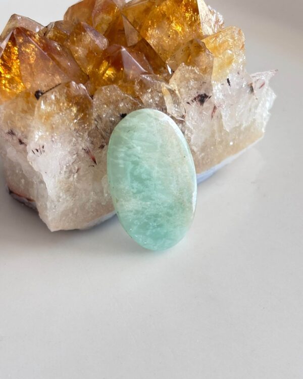 30mm Amazonite Gemstone for Handcrafted Pendants