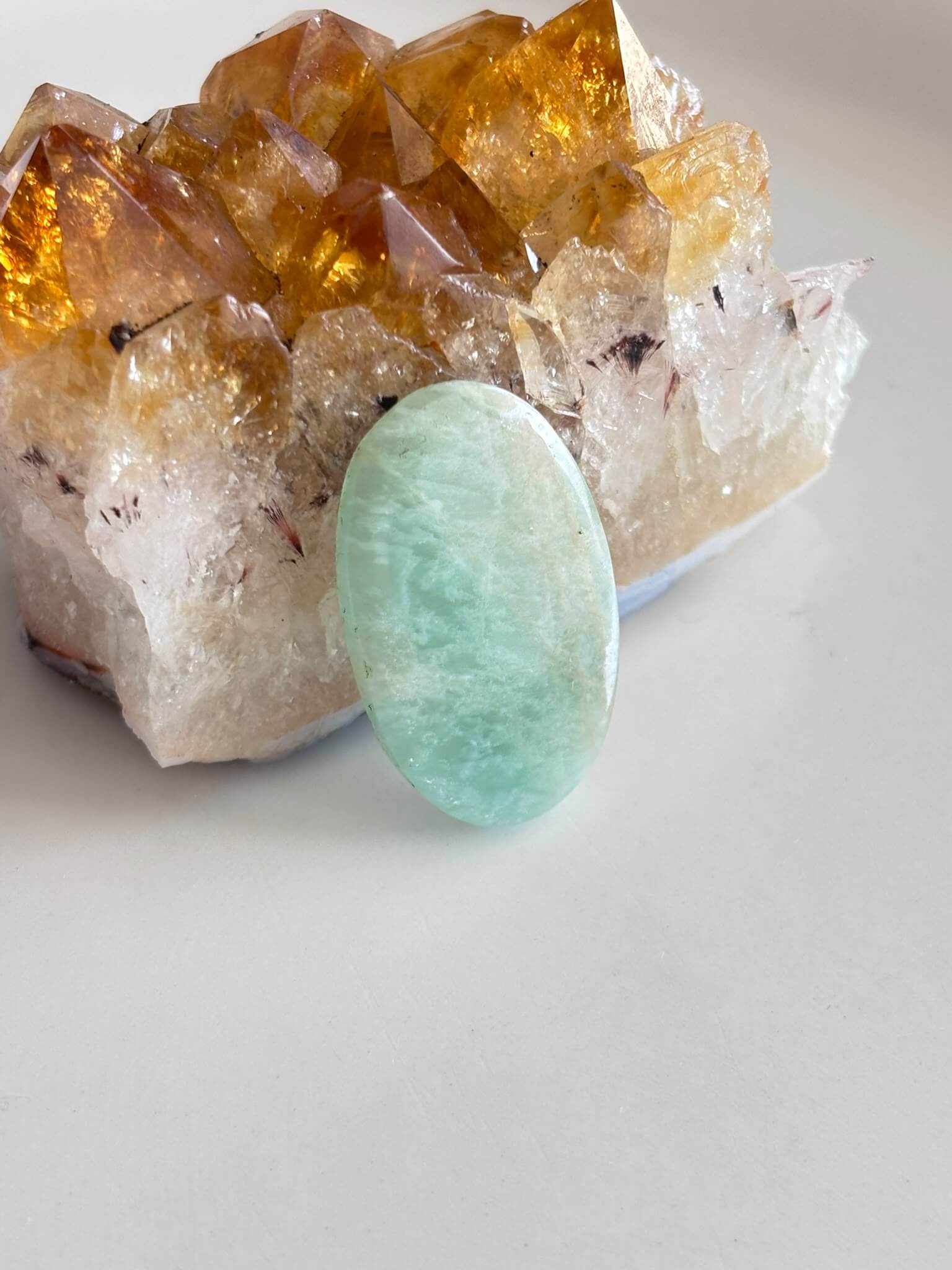 30mm Amazonite Gemstone for Handcrafted Pendants