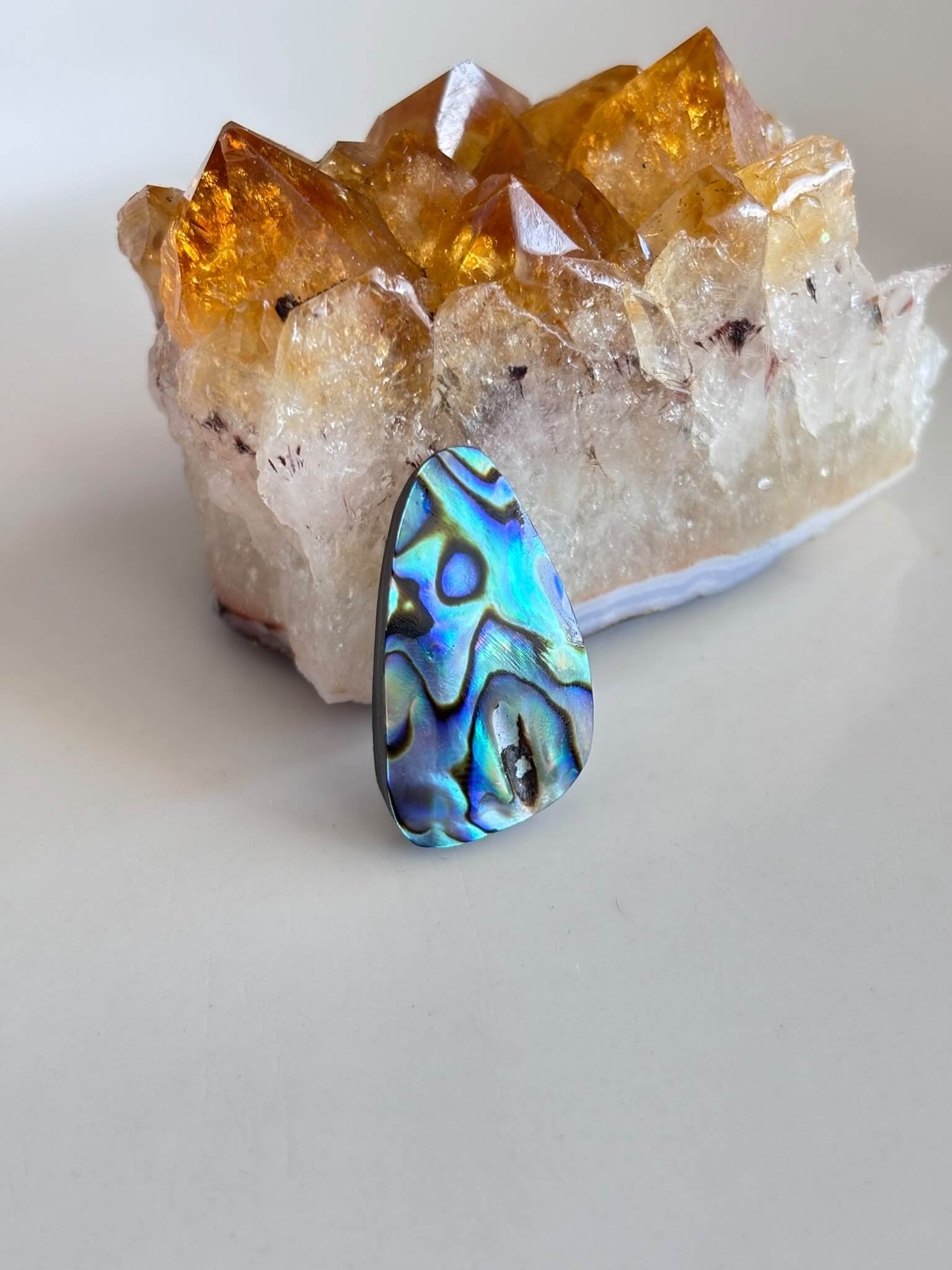28mm Unique Abalone Shell Stone