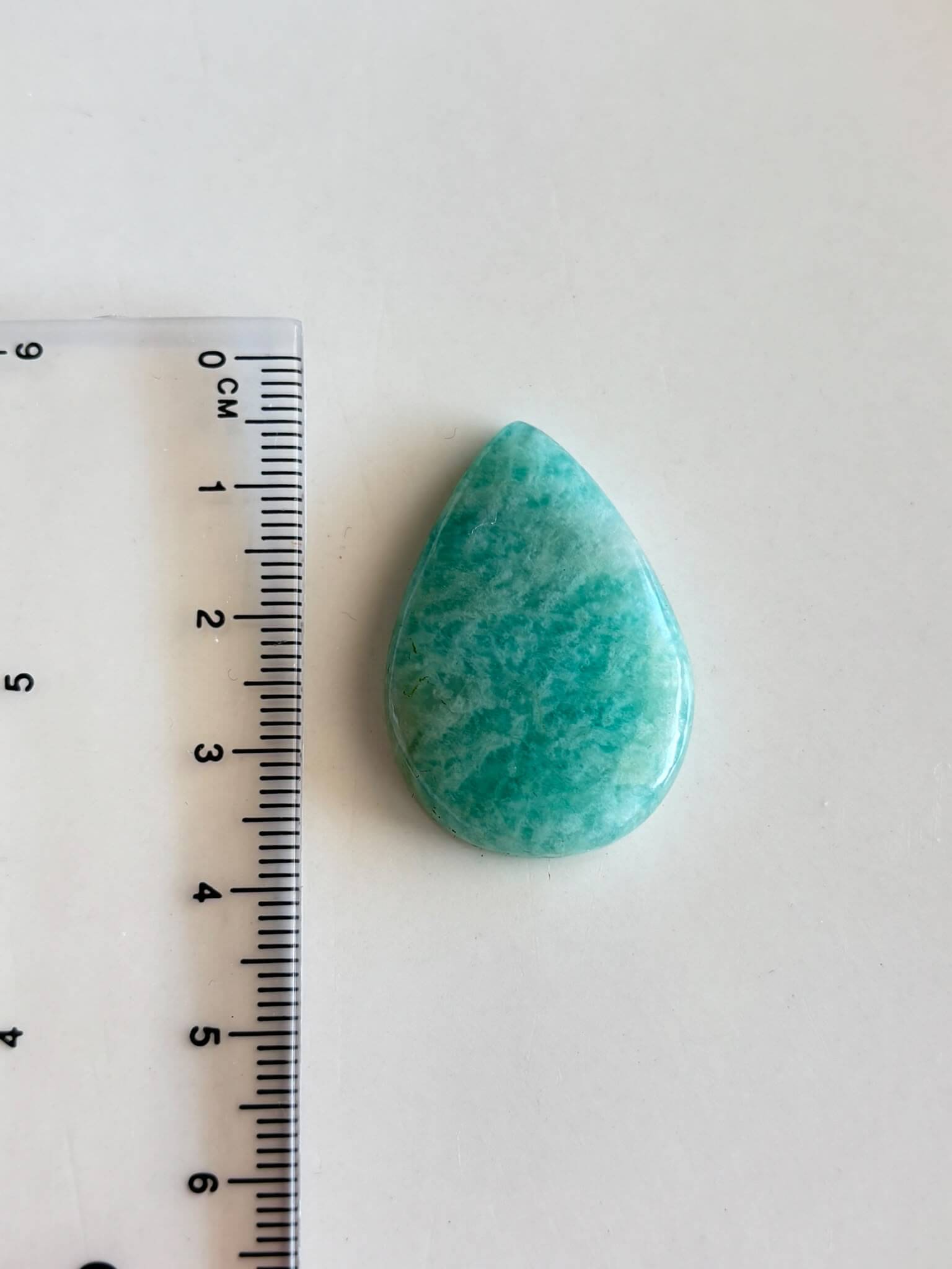 33mm Amazonite Gemstone for Handmade Jewellery - Image 2