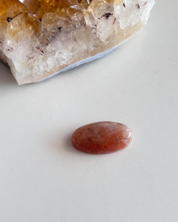 21mm Natural Sunstone Cabochon Stone