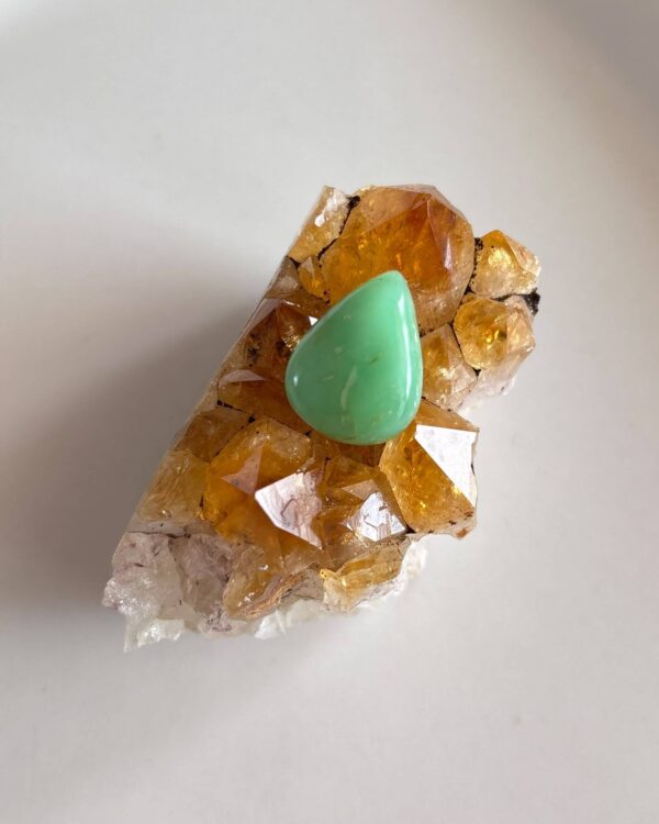 19mm Natural Chrysoprase Cabochon