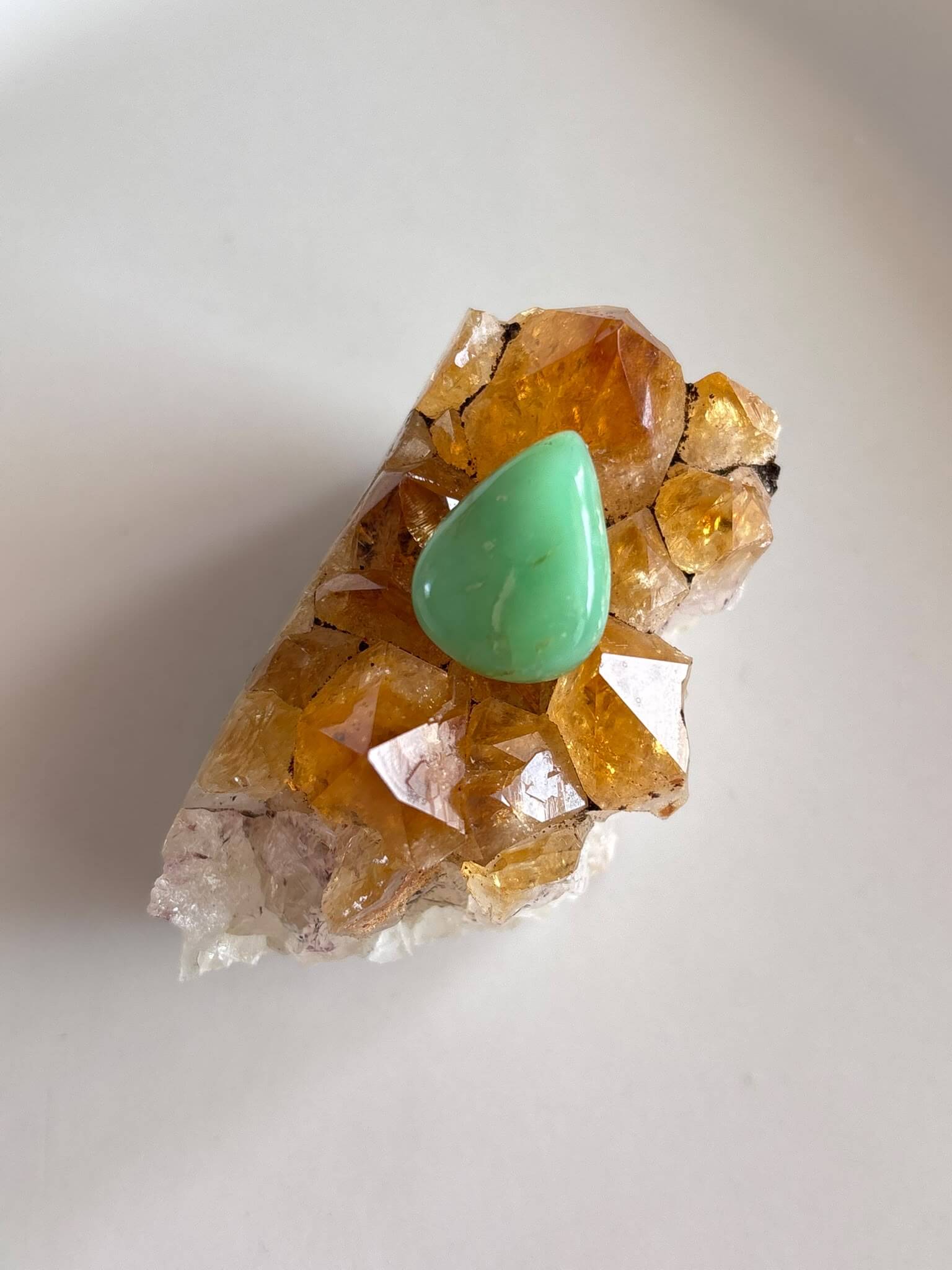 19mm Natural Chrysoprase Cabochon