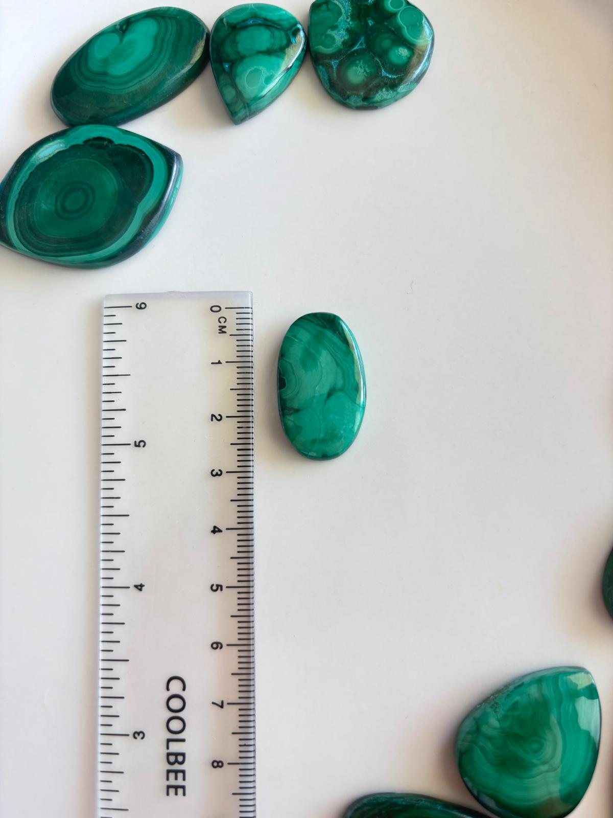 27mm Natural Malachite Stone - Image 2