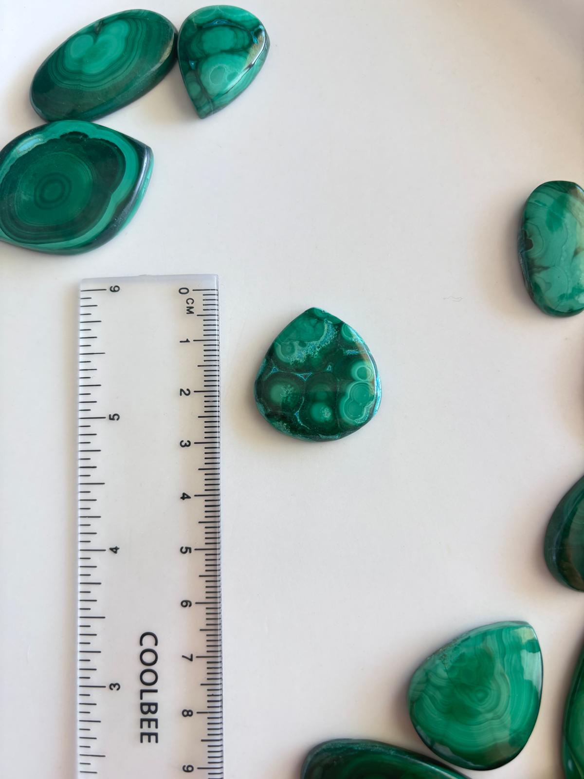 26mm Natural Malachite Cabochon Stone - Image 2