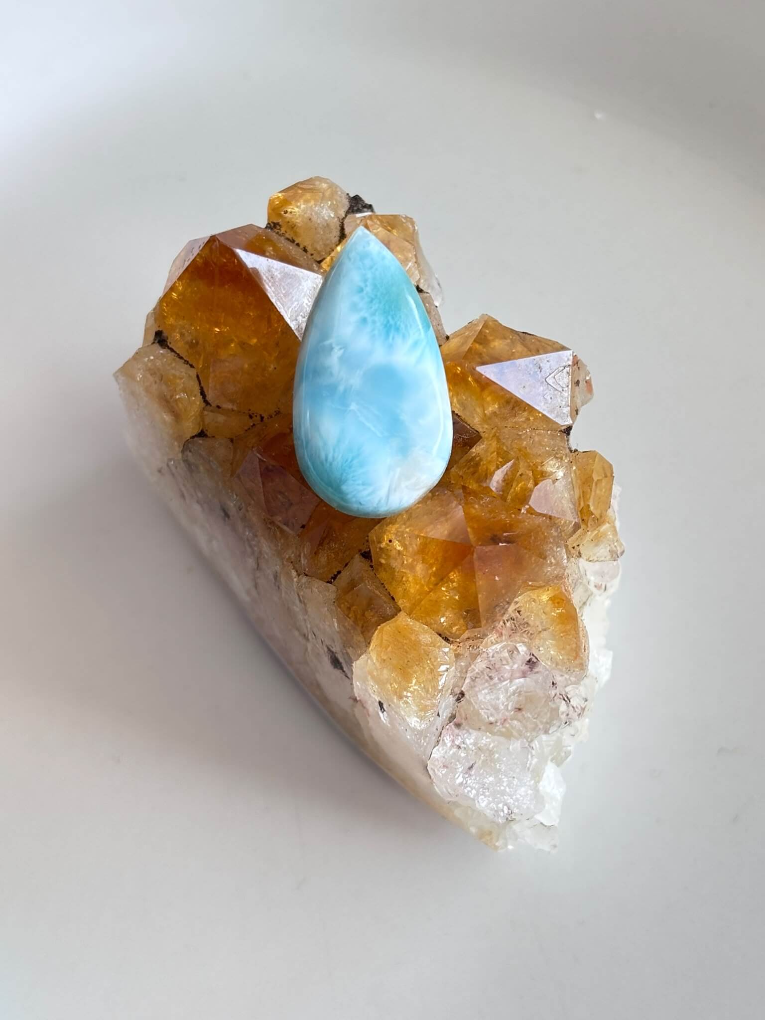 25mm Natural Larimar Cabochon – High Quality