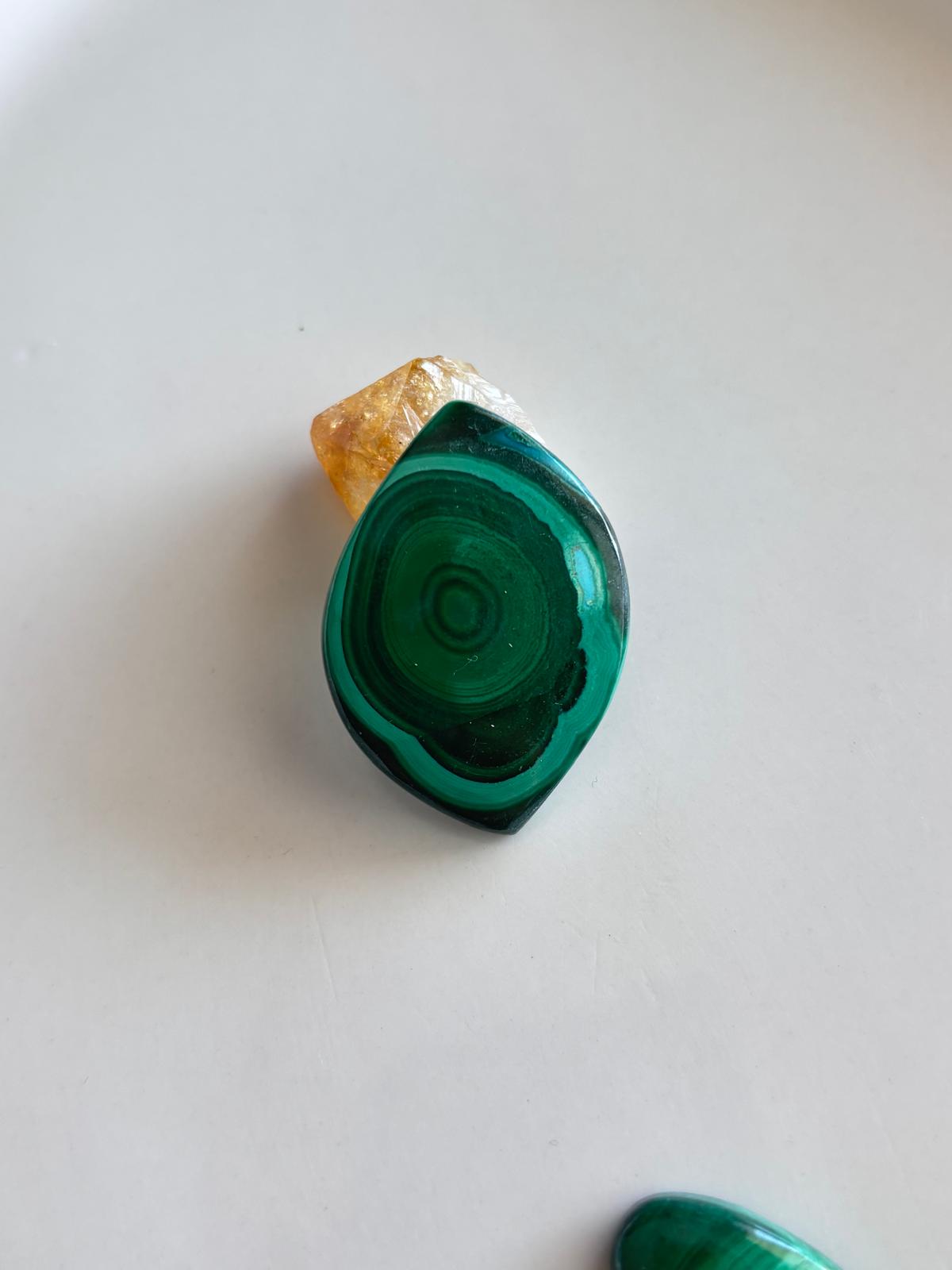 40mm Large Malachite Stone Cabochon