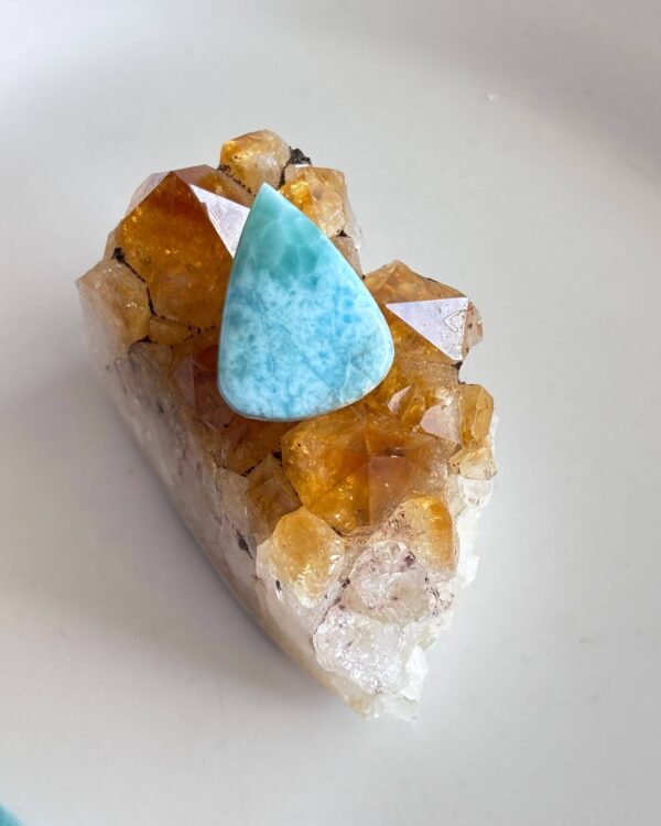 24mm High Quality Natural Larimar Gemstone
