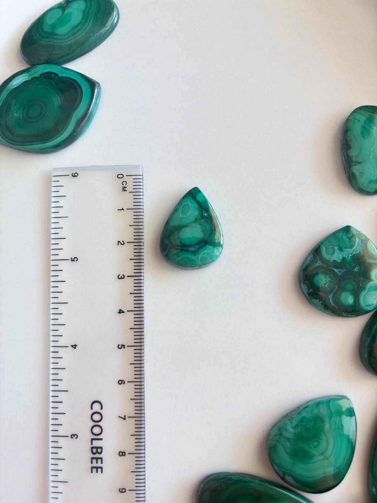 24mm Natural Malachite Cabochon for Jewelry - Image 2