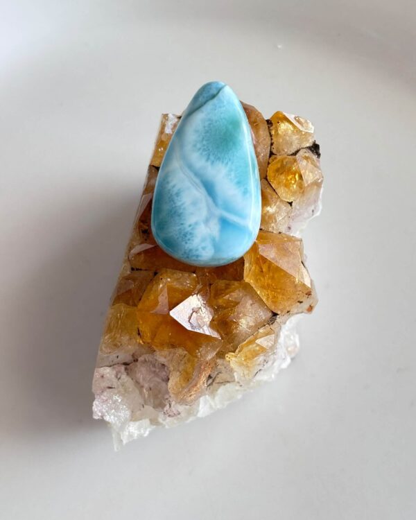 31mm High Quality Larimar Stone for Jewelry