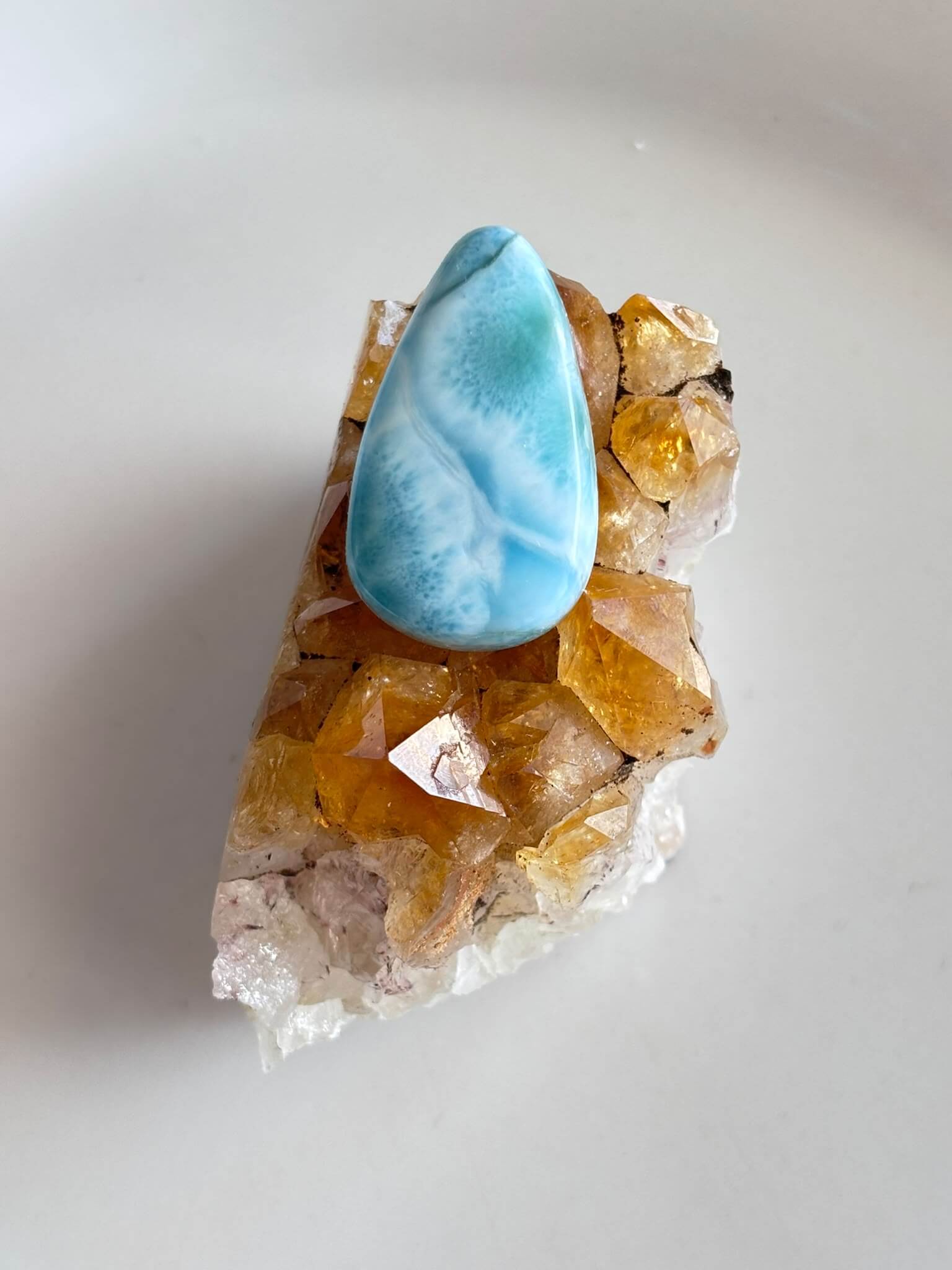 31mm High Quality Larimar Stone for Jewelry