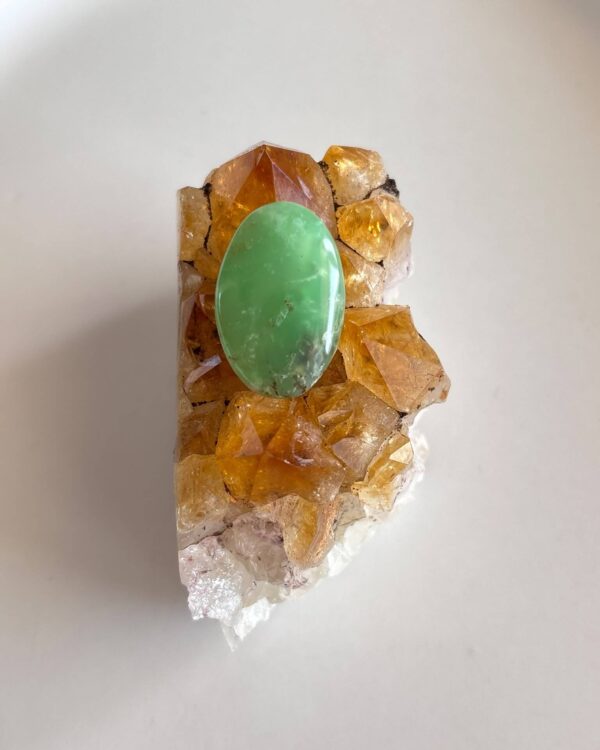 24mm Unique Chrysoprase Gemstone
