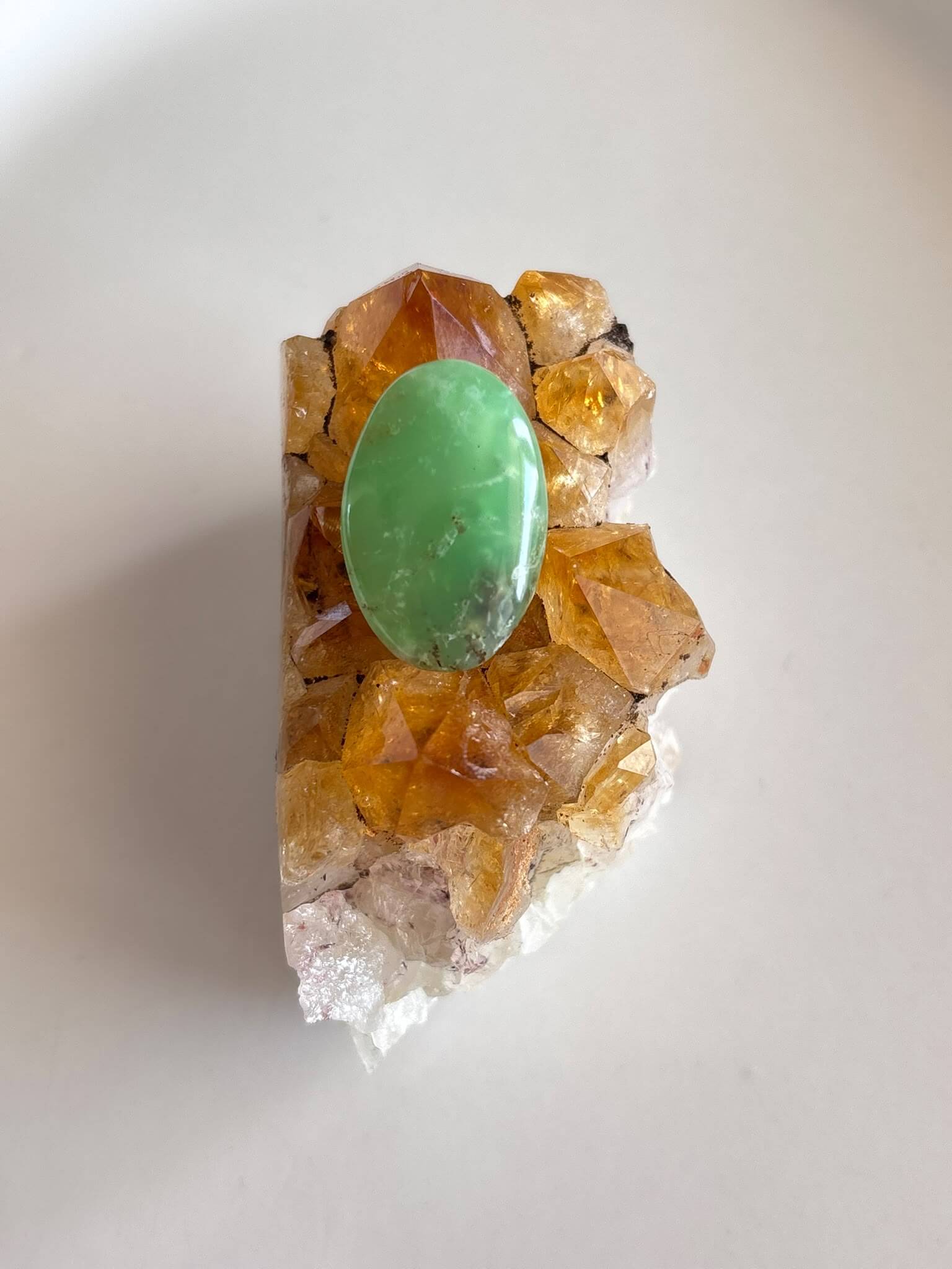 24mm Unique Chrysoprase Gemstone