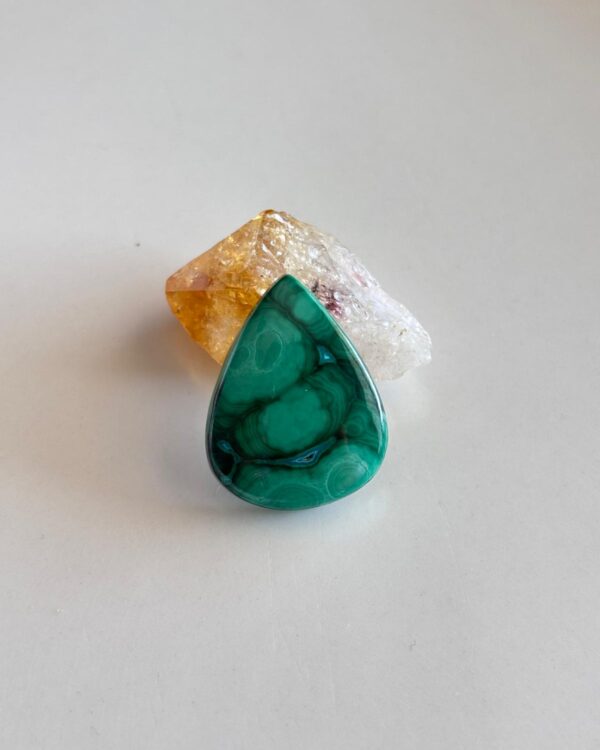 24mm Natural Malachite Cabochon for Jewelry