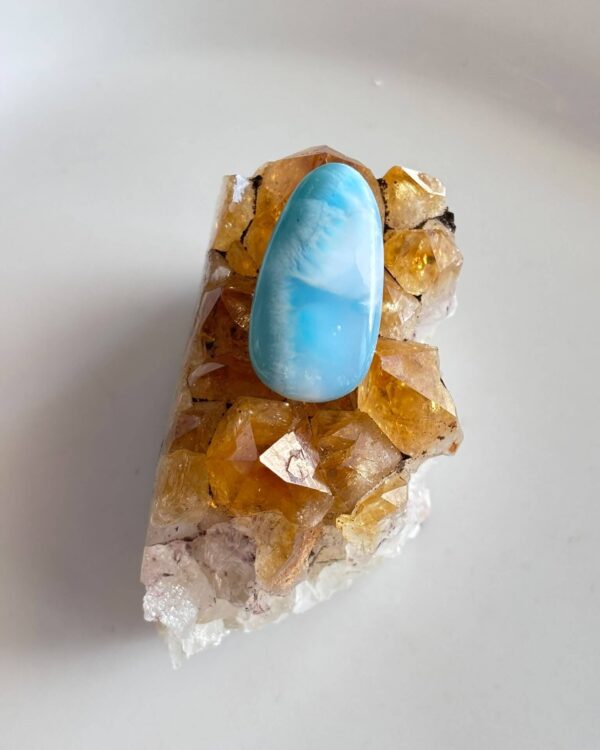28mm High Quality Natural Larimar Cabochon
