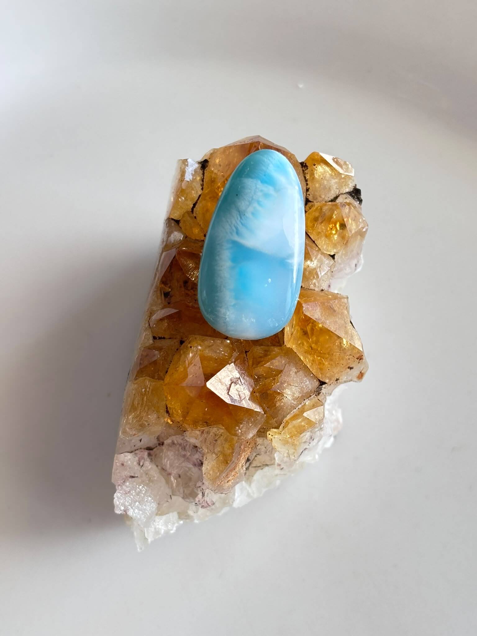 28mm High Quality Natural Larimar Cabochon