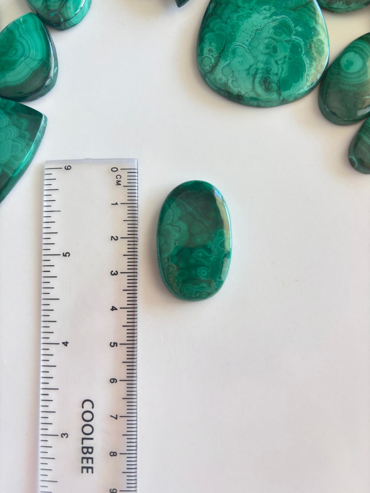 34mm Malachite Cabochon – One of a Kind - Image 2