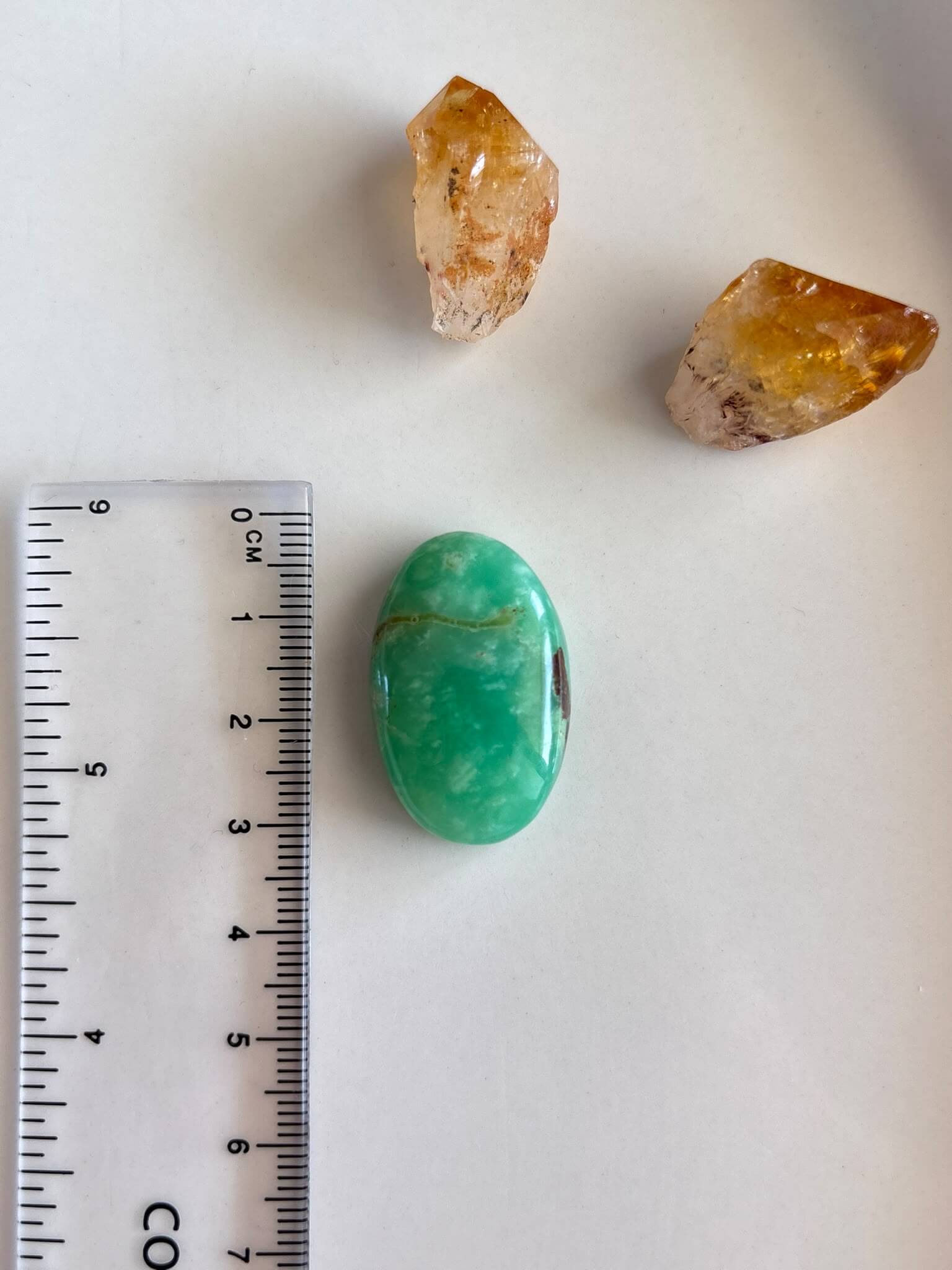 30mm Natural Chrysoprase Cabochon - Image 2