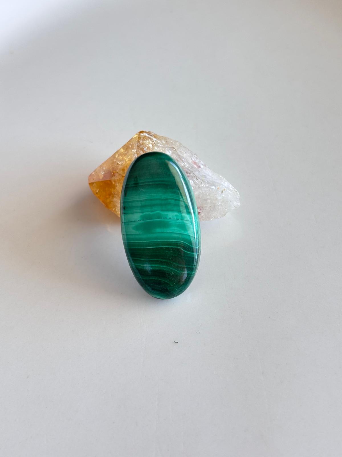 27mm Malachite Gemstone Cabochon