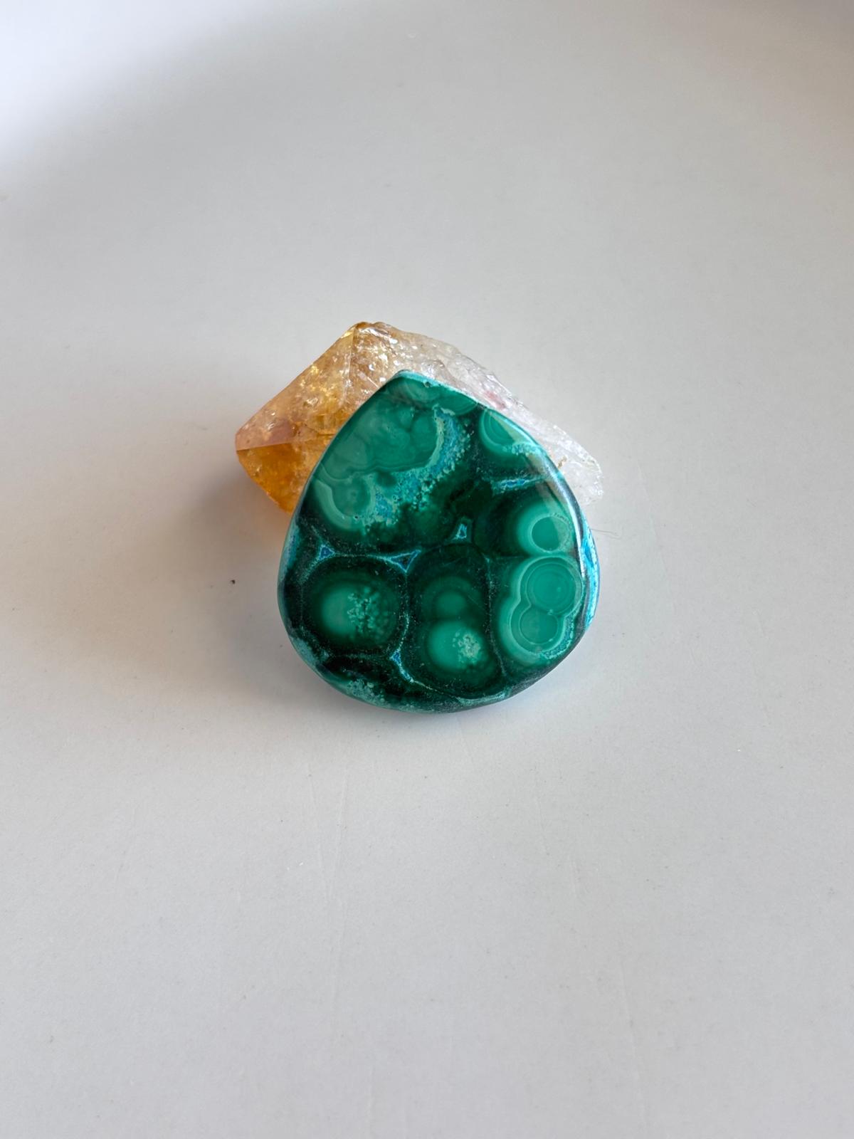 26mm Natural Malachite Cabochon Stone