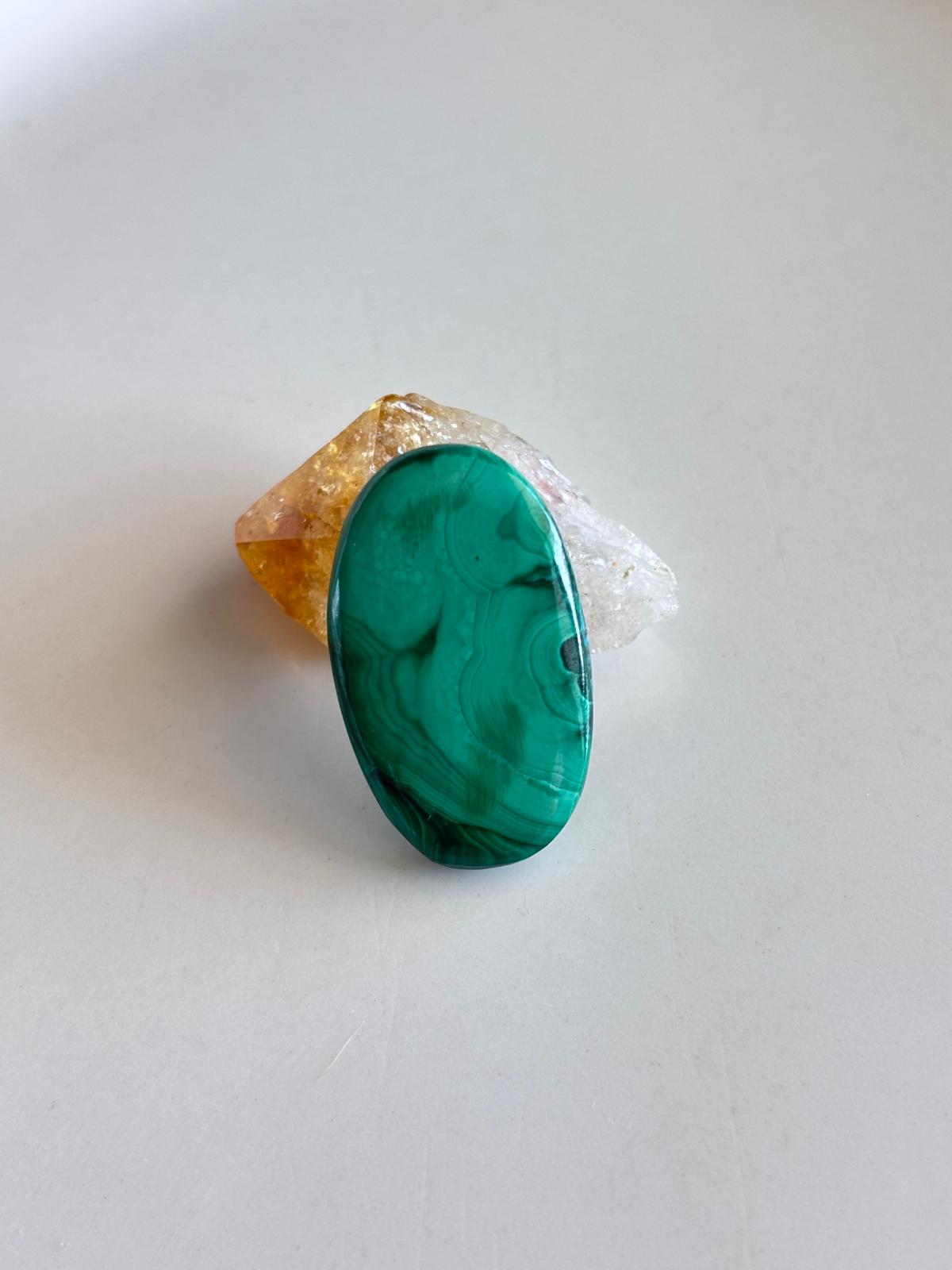 27mm Natural Malachite Stone