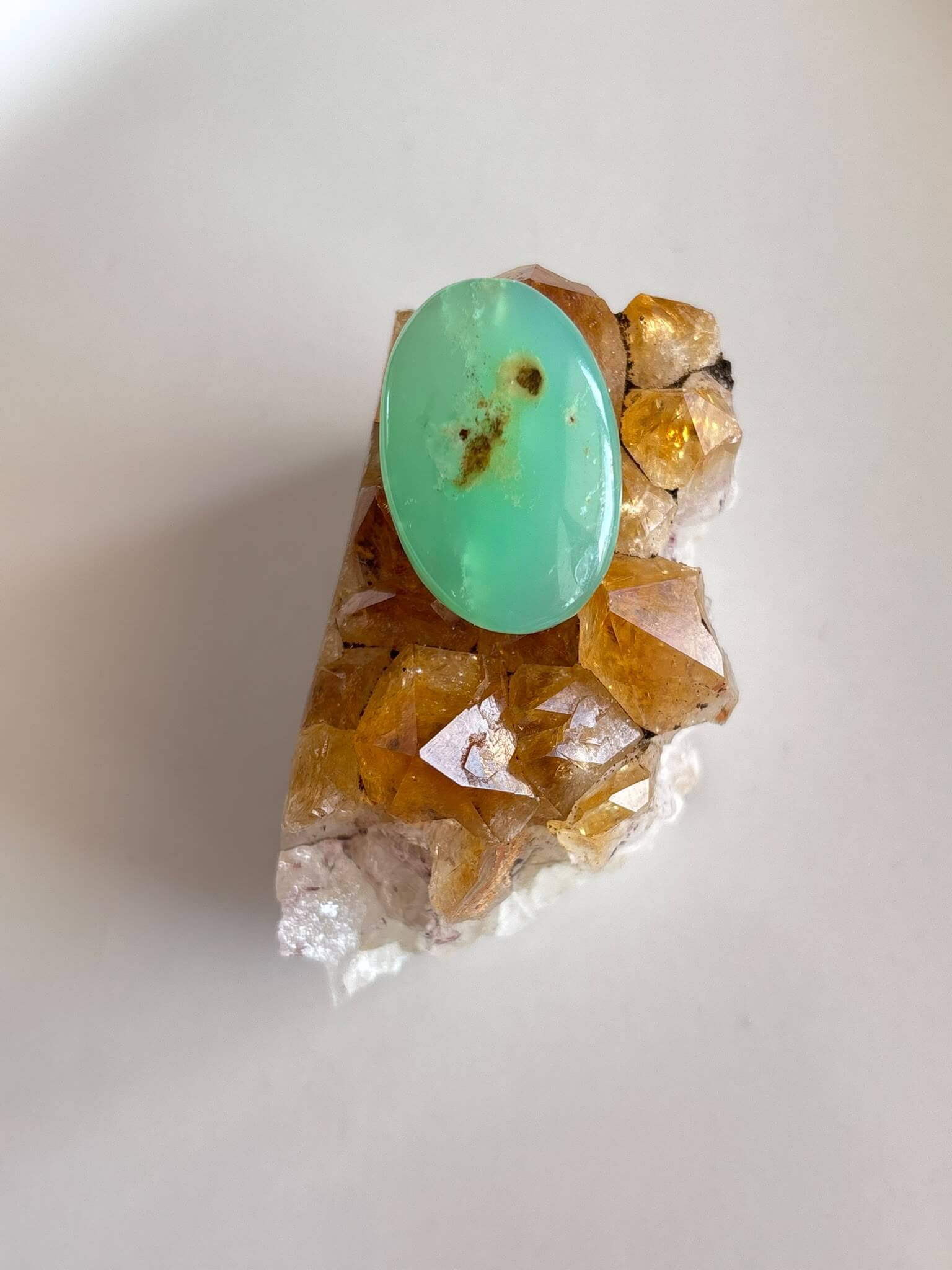 27mm Chrysoprase Cabochon for Jewelry Making
