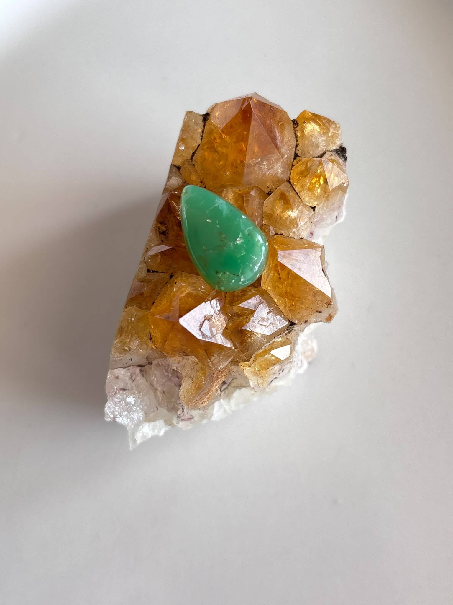 19mm Unique Chrysoprase Stone Cabochon