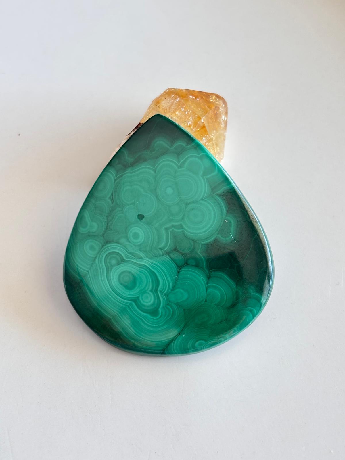 47mm Malachite Gemstone for Jewelry Making