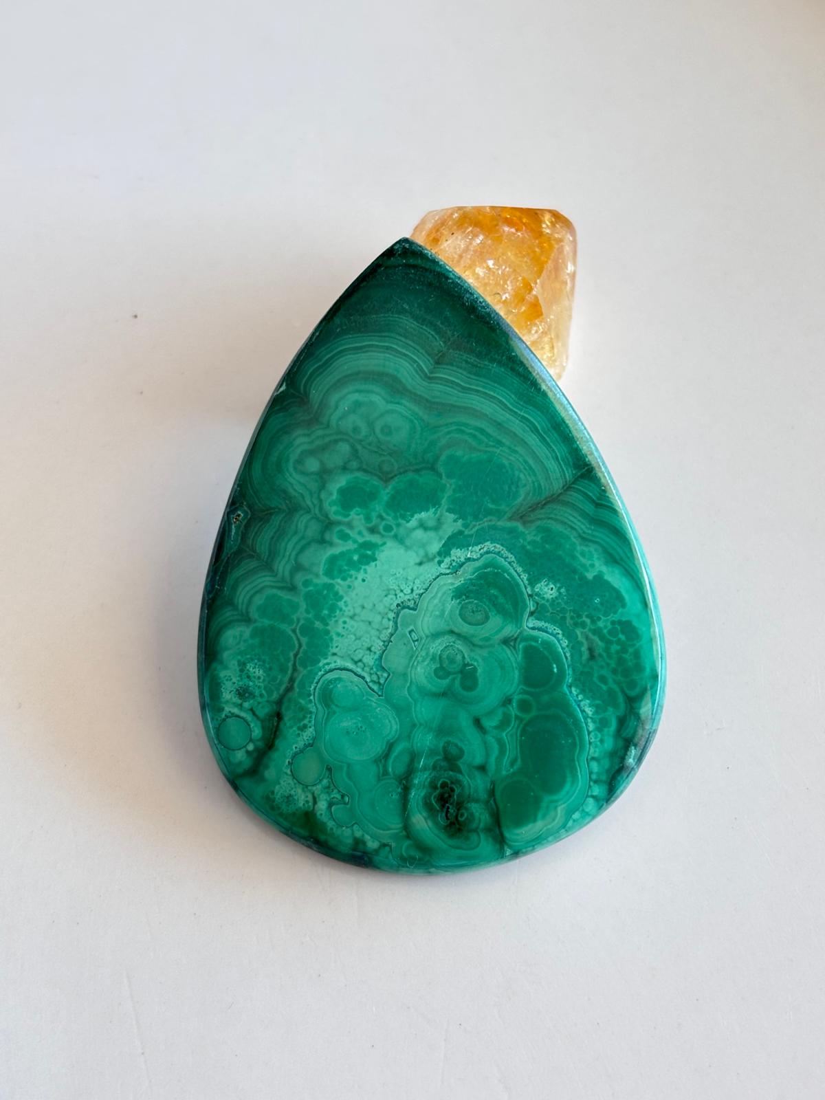 55mm Large Natural Malachite Cabochon