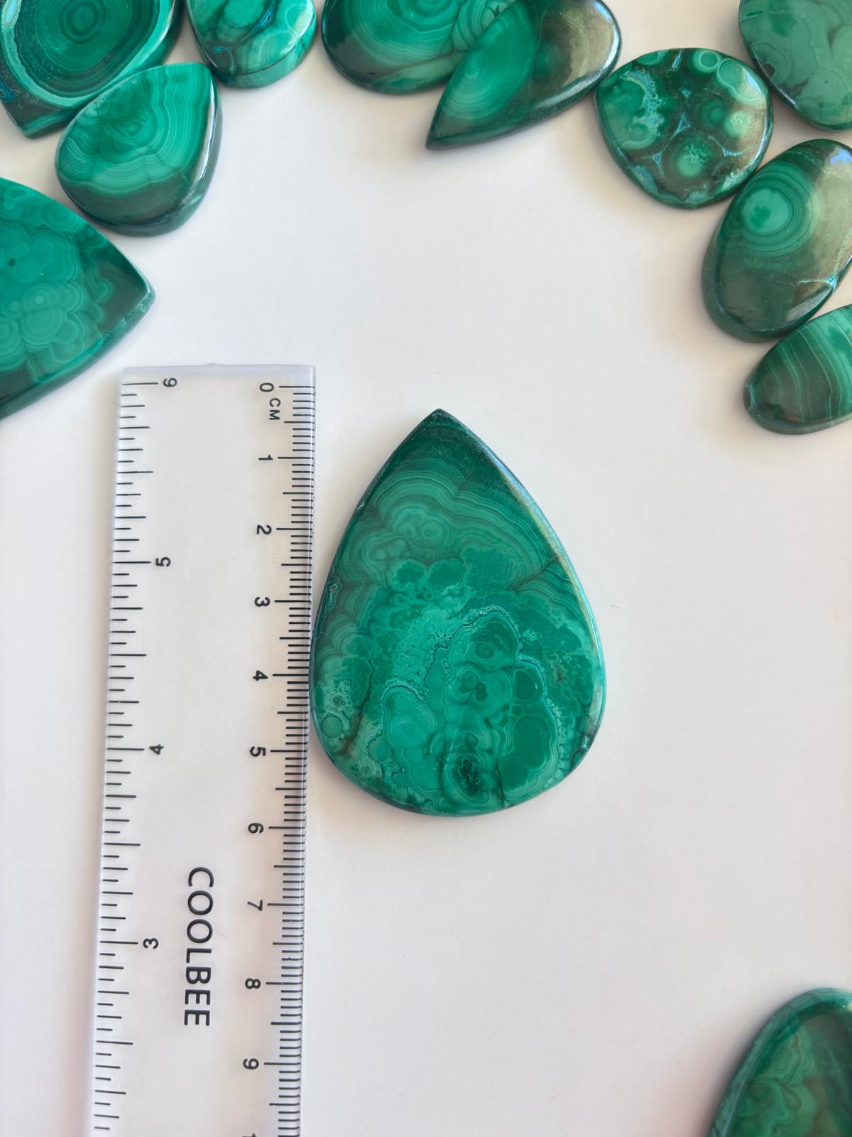 55mm Large Natural Malachite Cabochon - Image 2