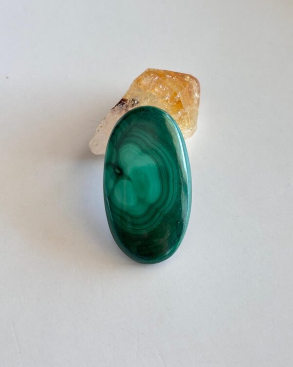 34mm Natural Malachite Stone for Jewelry