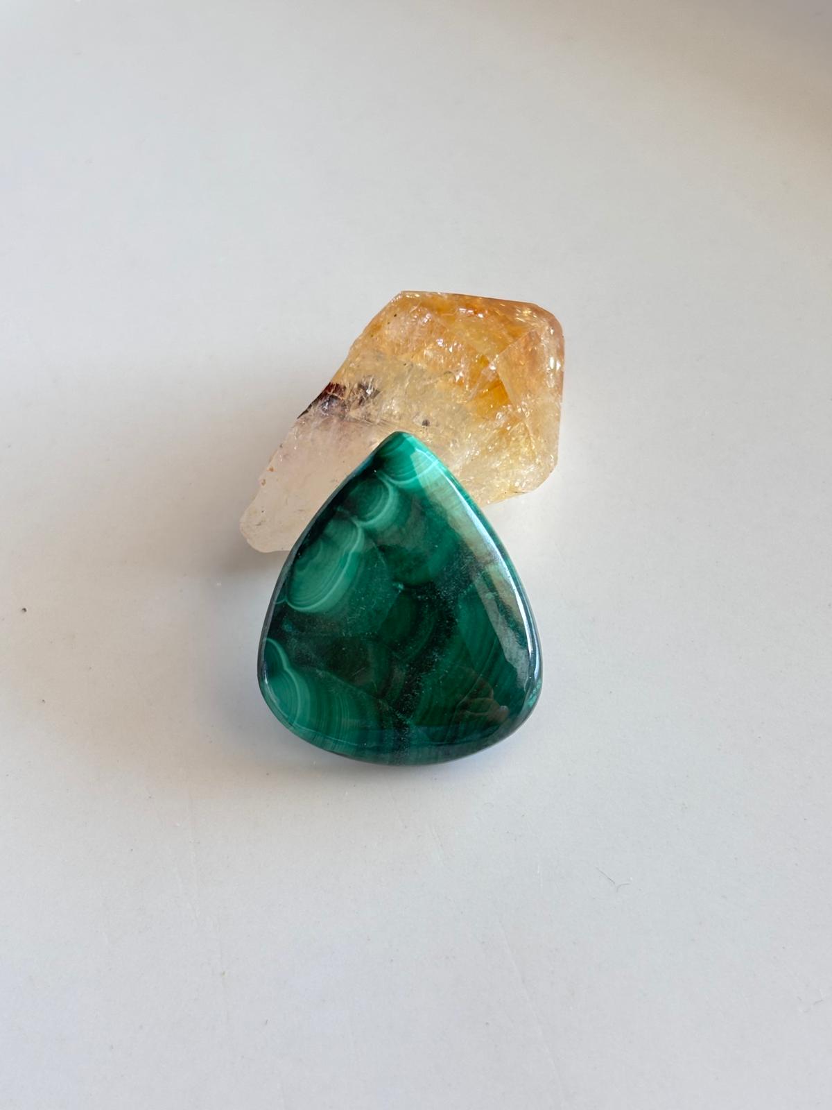 25mm Unique Malachite Cabochon