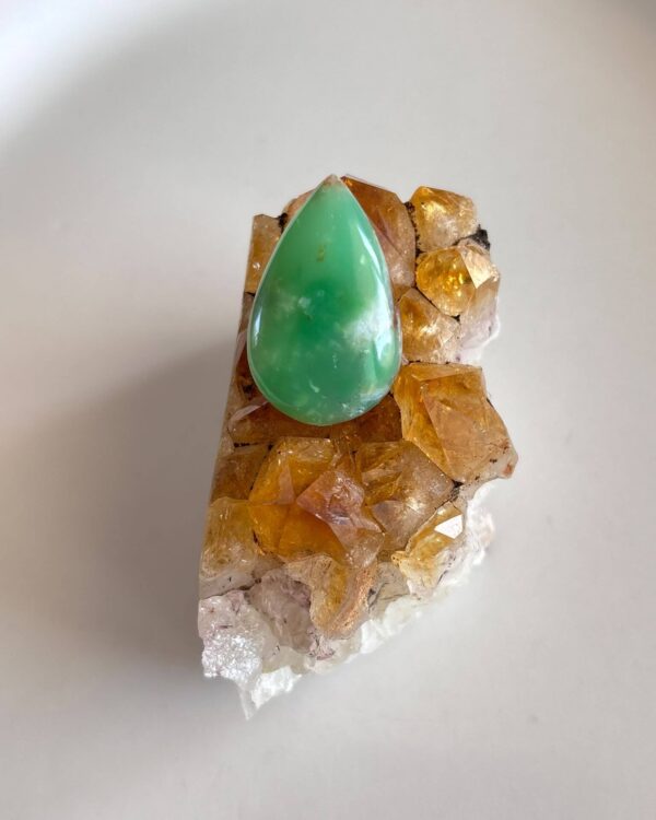 27mm Natural Chrysoprase Gemstone Cabochon