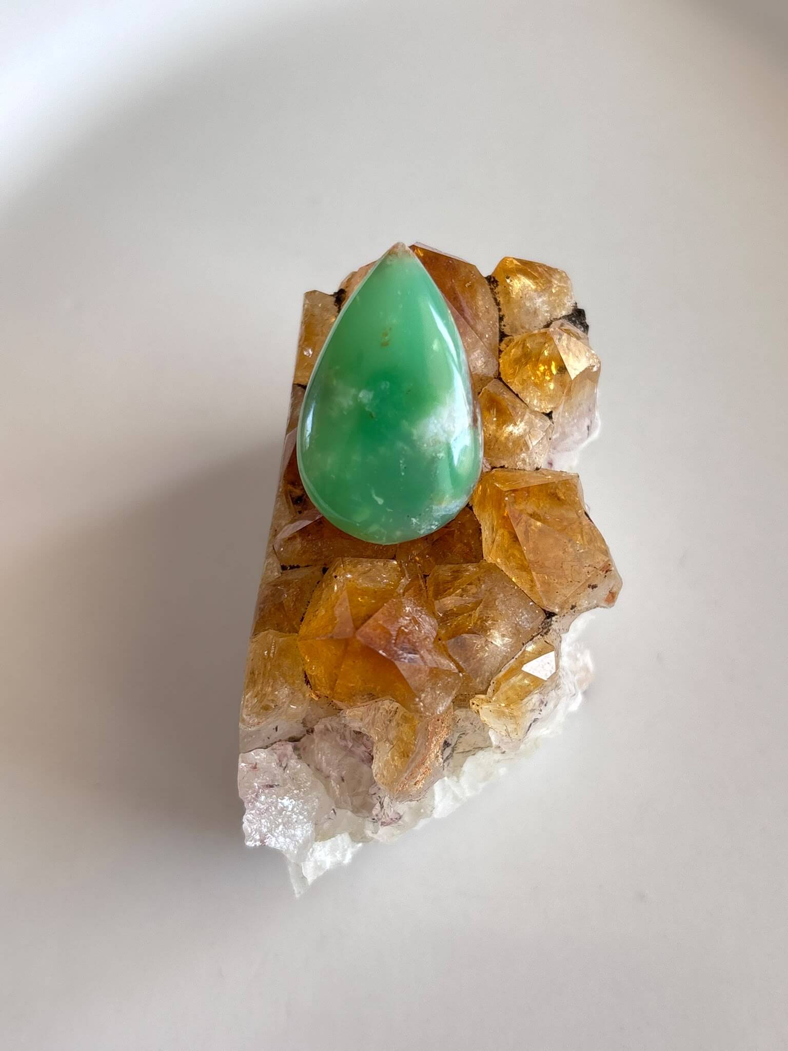 27mm Natural Chrysoprase Gemstone Cabochon