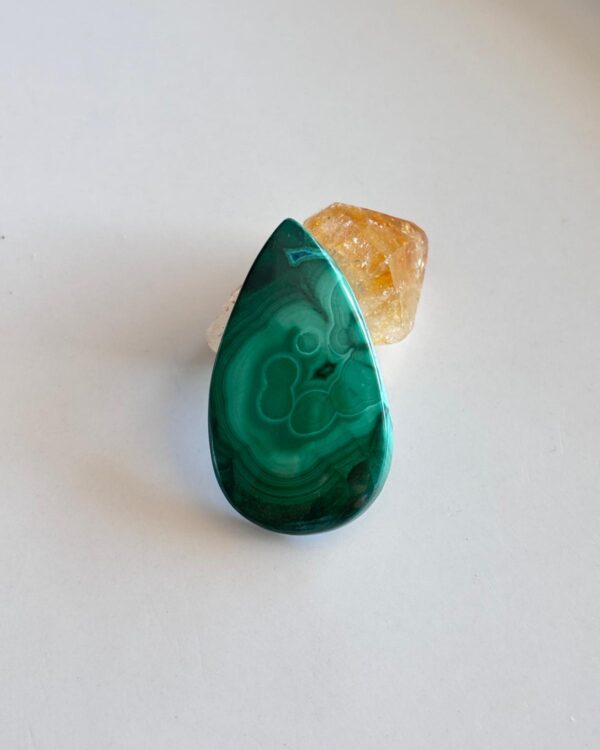 37mm Natural Malachite Cabochon