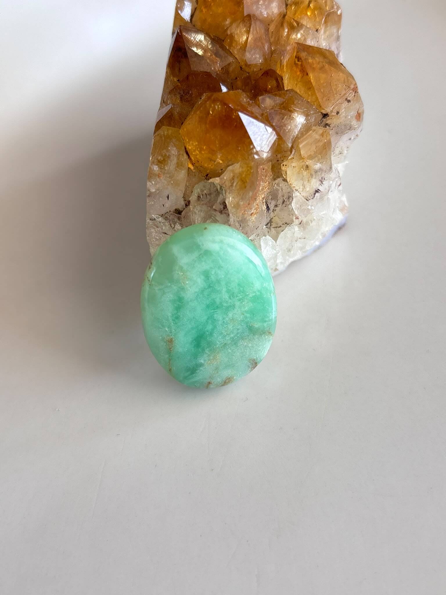 29mm Chrysoprase Cabochon – One of a Kind
