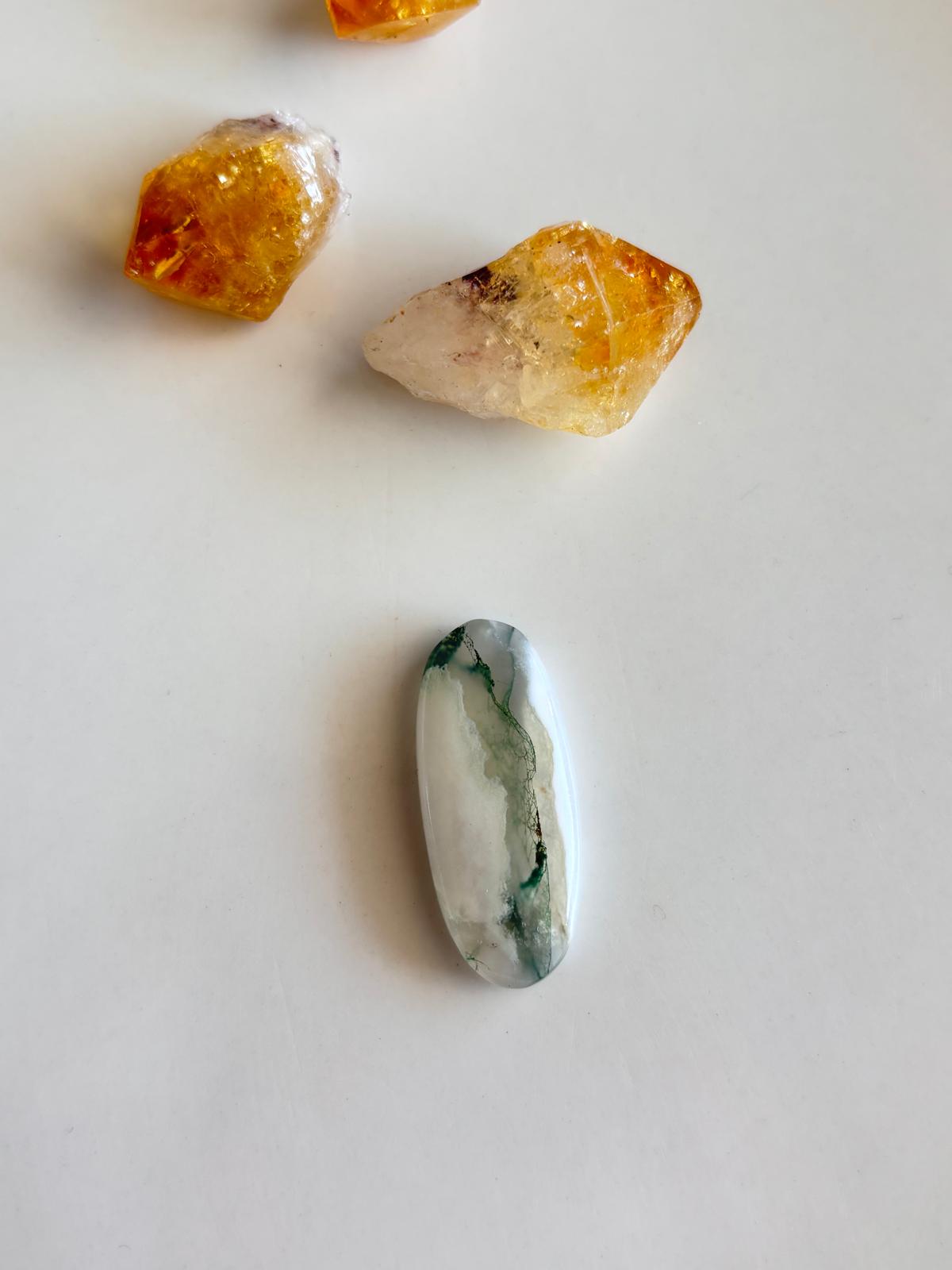 32mm Natural Agate Cabochon Stone