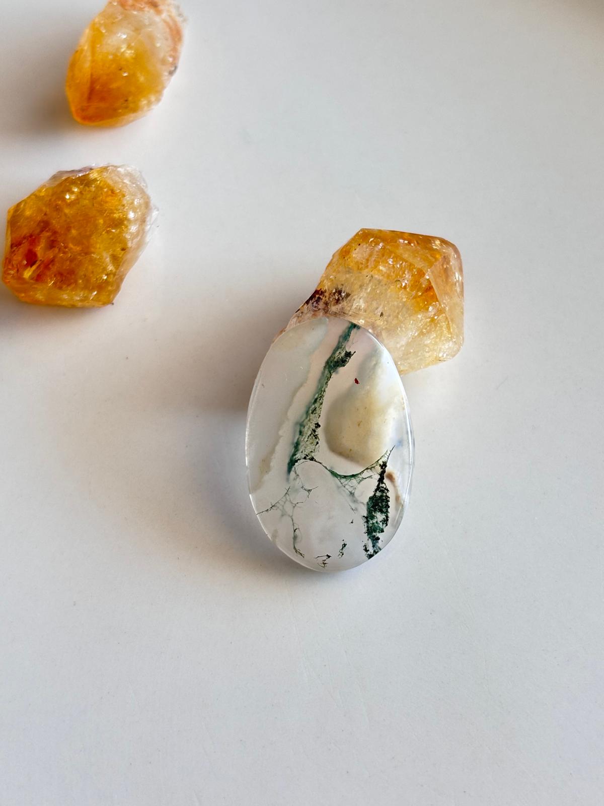 28mm Natural Agate Cabochon for Jewelry