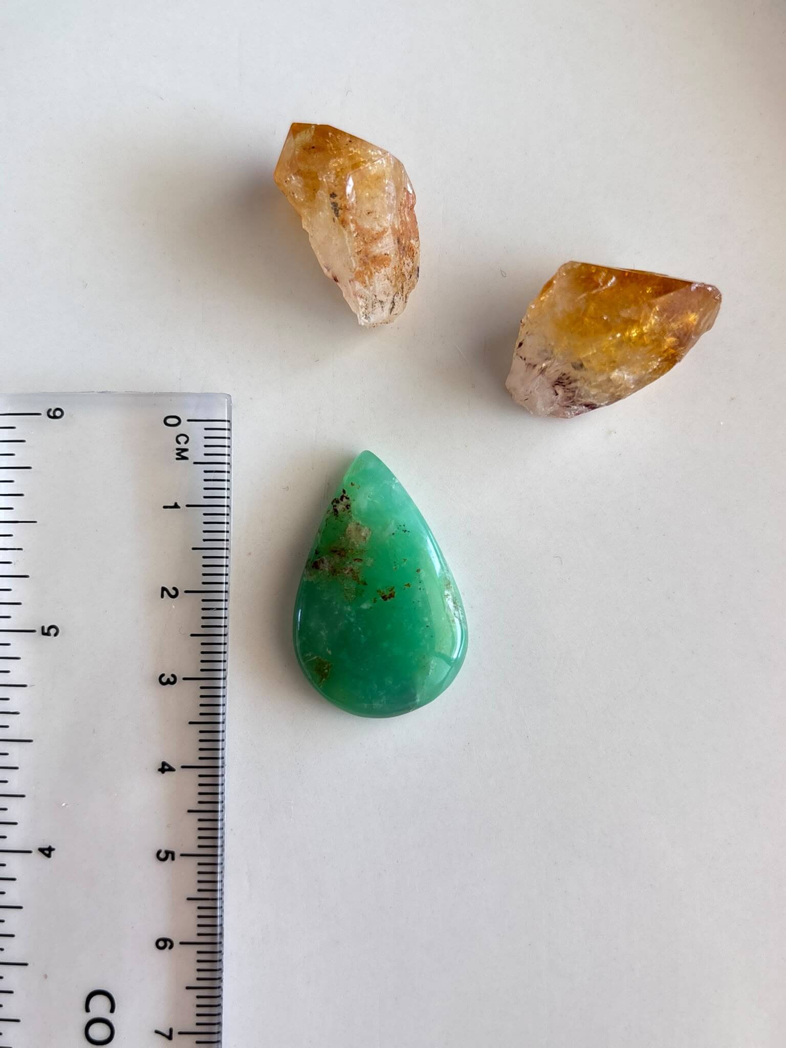 31mm Natural Chrysoprase Cabochon Stone - Image 2