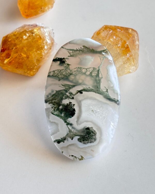 39mm Natural Agate Stone for Jewelry