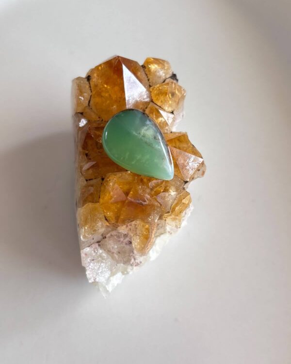 21mm Chrysoprase Cabochon