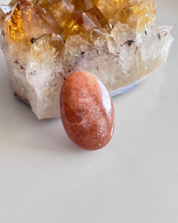 28mm Natural Sunstone Cabochon for Jewelry