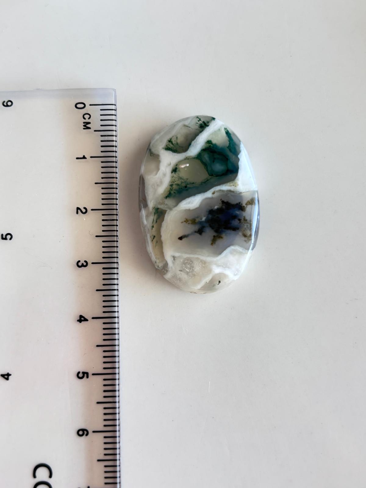 33mm Natural Agate Gemstone Cabochon - Image 2