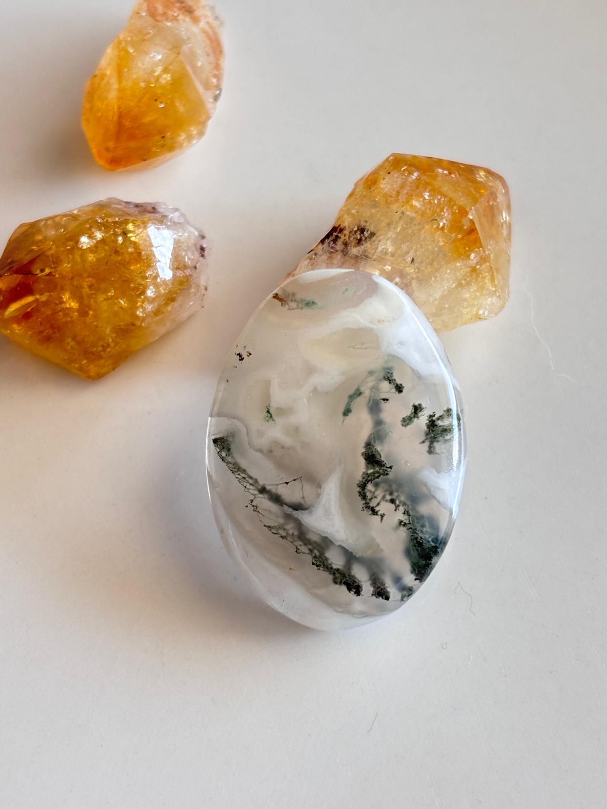 33mm Natural Agate Cabochon
