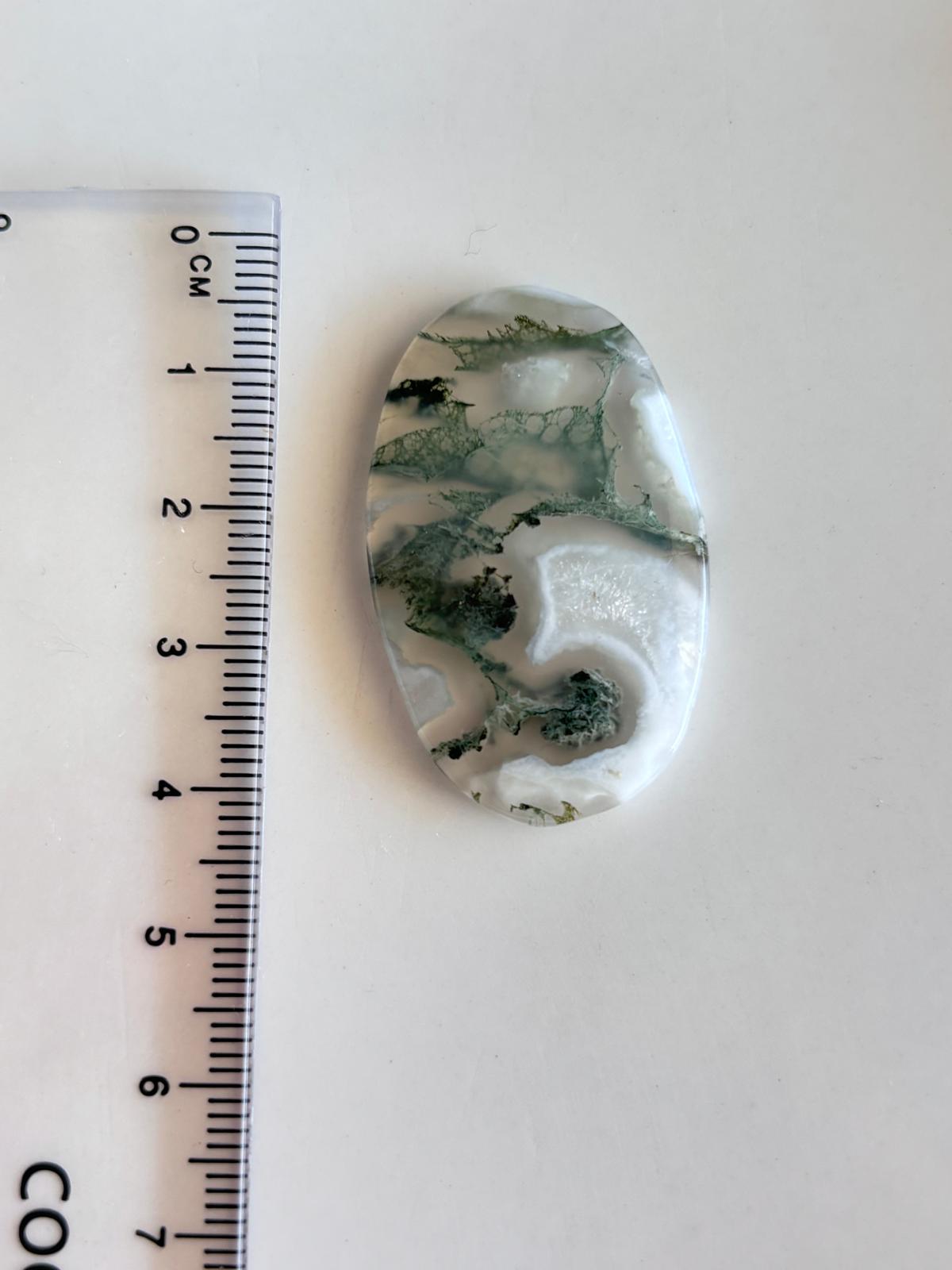 39mm Natural Agate Stone for Jewelry - Image 2