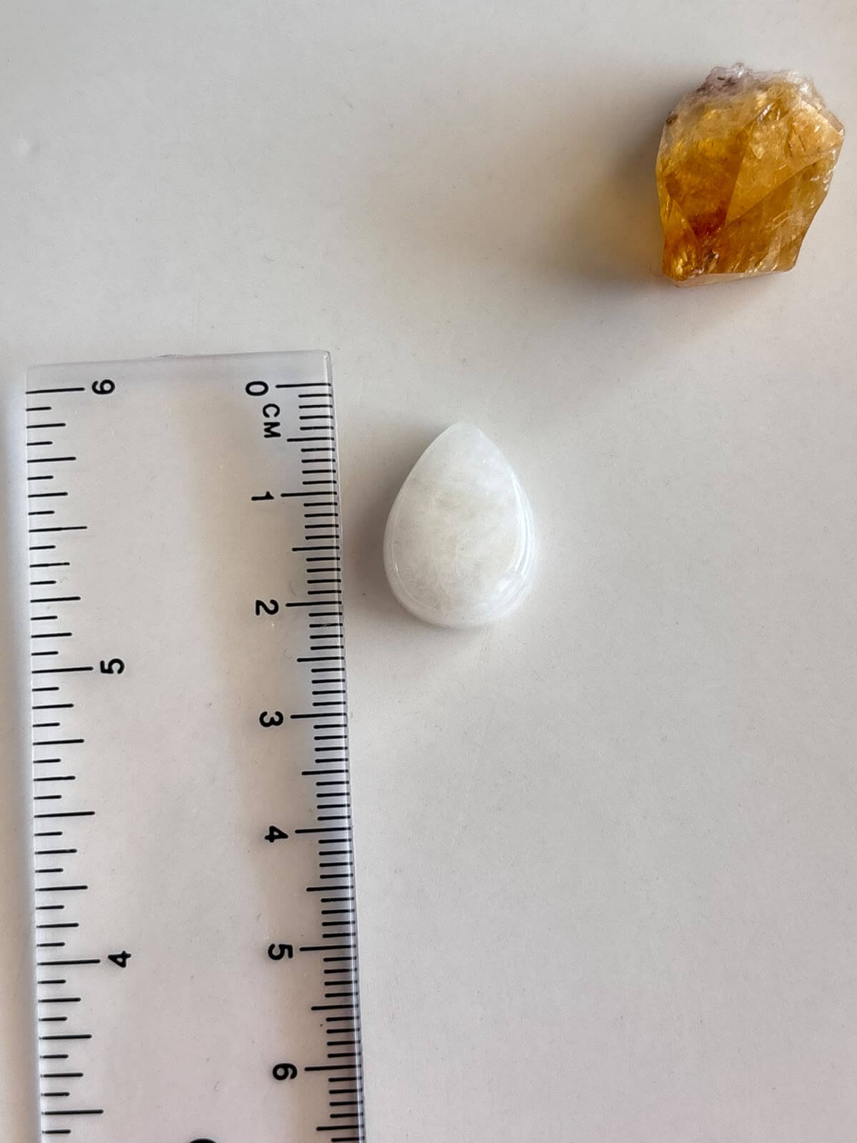 19mm Unique Moonstone Stone Cabochon - Full flash - Image 2