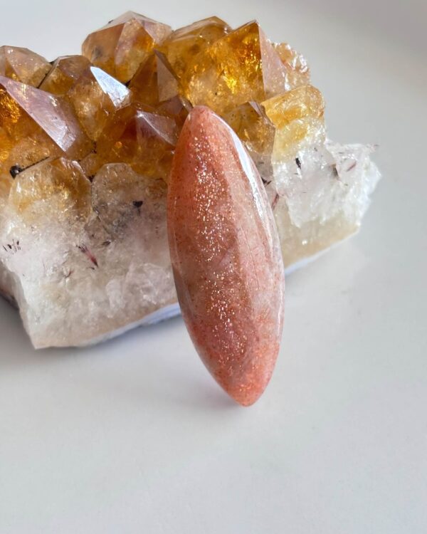 44mm Large Natural Sunstone Cabochon